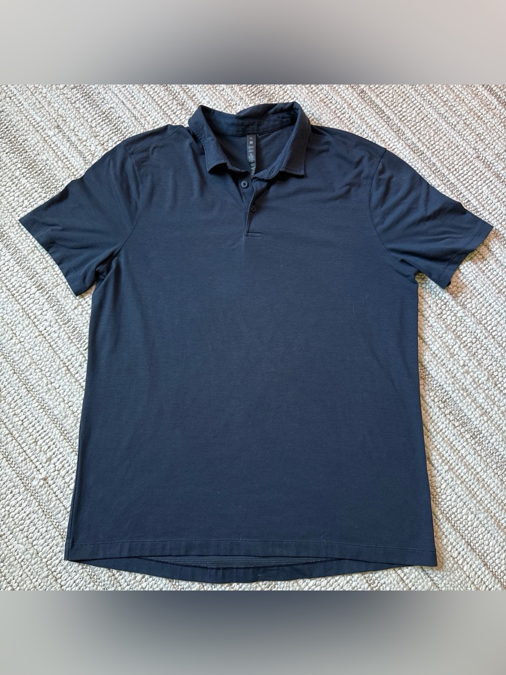 Lululemon Size XL Evolution Short-Sleeve Polo Shirt, Club Blue, Mens $88 Msrp